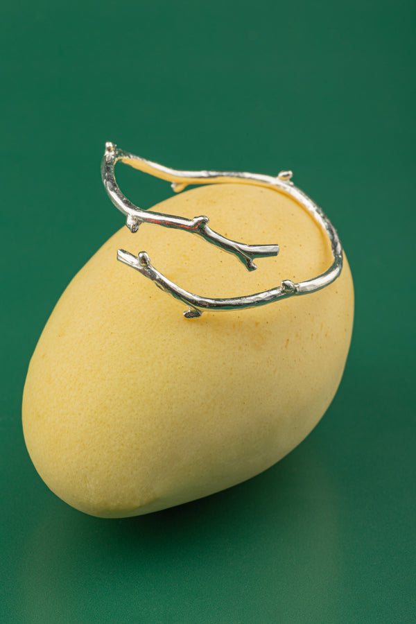 Handmade silver branch cuff – Designed for lovers of effortless elegance and timeless design.