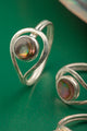 Close-up of Celestial Arc Ring – boho chic and vintage-inspired starlit jewelry."