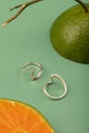 Modern sterling silver wave ring handcrafted in Vietnam
