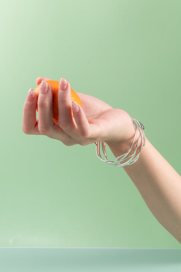 Bohemian sterling silver cuff – The Silver Willow Cuff offers a timeless fusion of movement and elegance