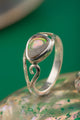 Elegant silver ring with flowing teardrop design – inspired by nature and the sea